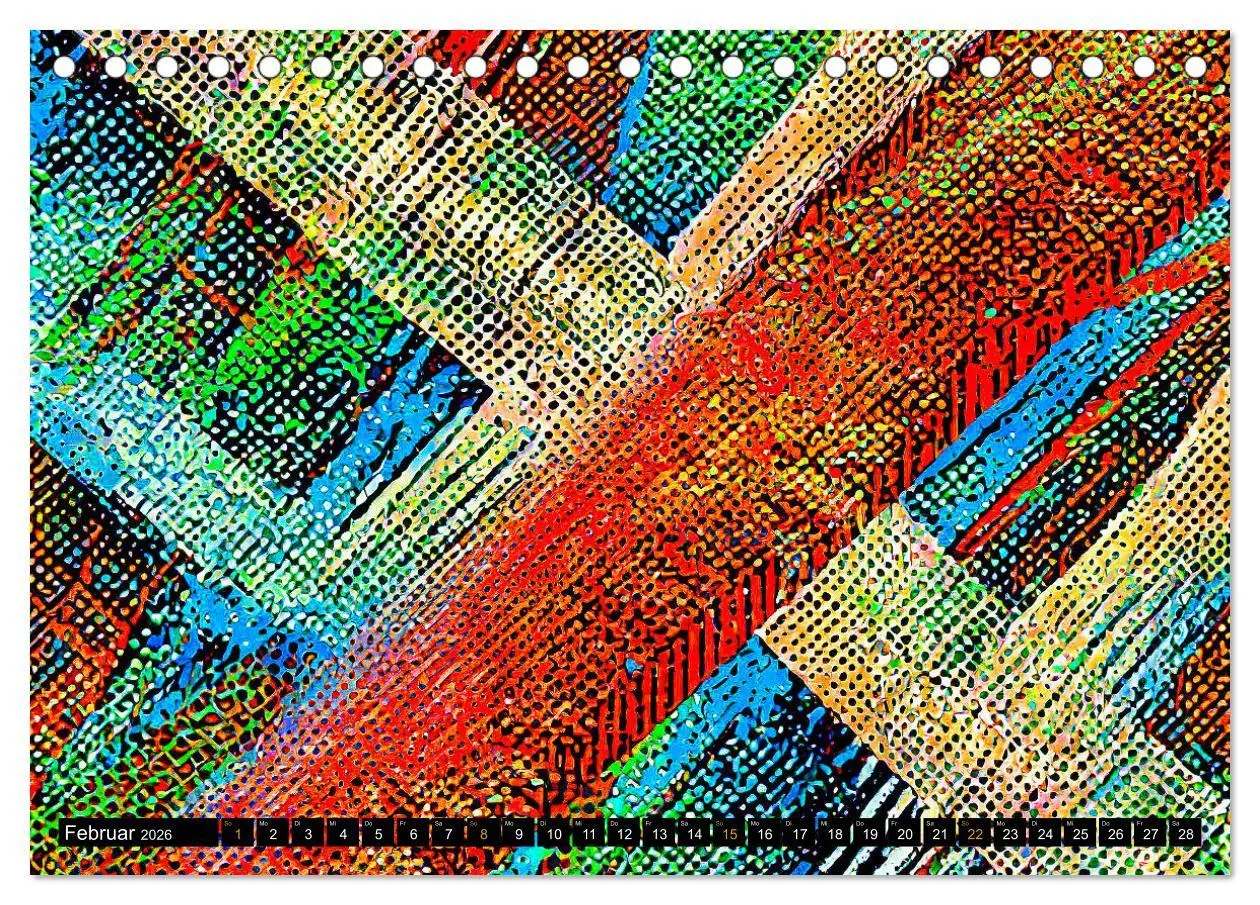 Bild: 9783457404584 | Abstrakte Farbdynamik (Tischkalender 2026 DIN A5 quer), CALVENDO...