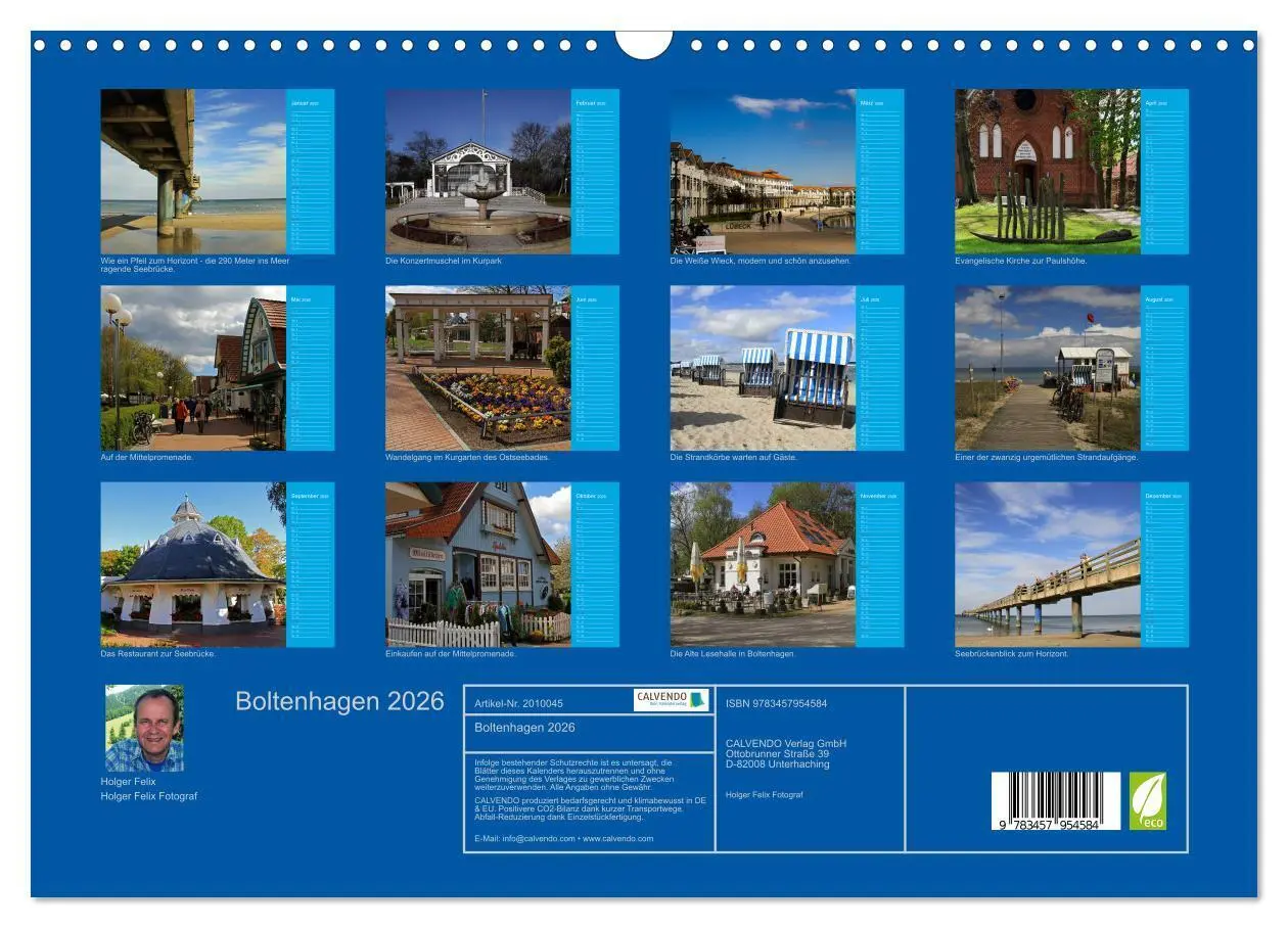 Bild: 9783457954584 | Boltenhagen 2026 (Wandkalender 2026 DIN A3 quer), CALVENDO...