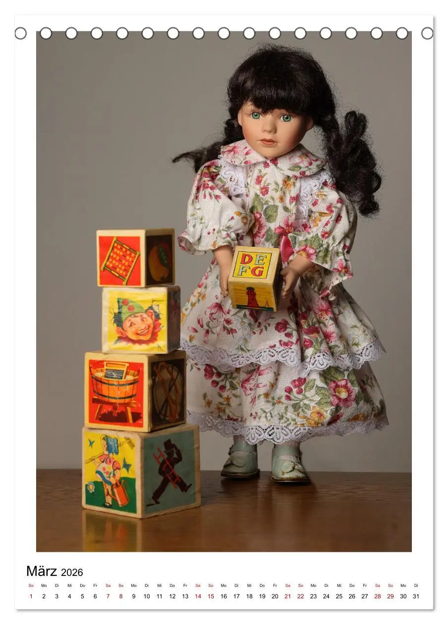 Bild: 9783516354584 | Historische Puppen (Tischkalender 2026 DIN A5 hoch), CALVENDO...