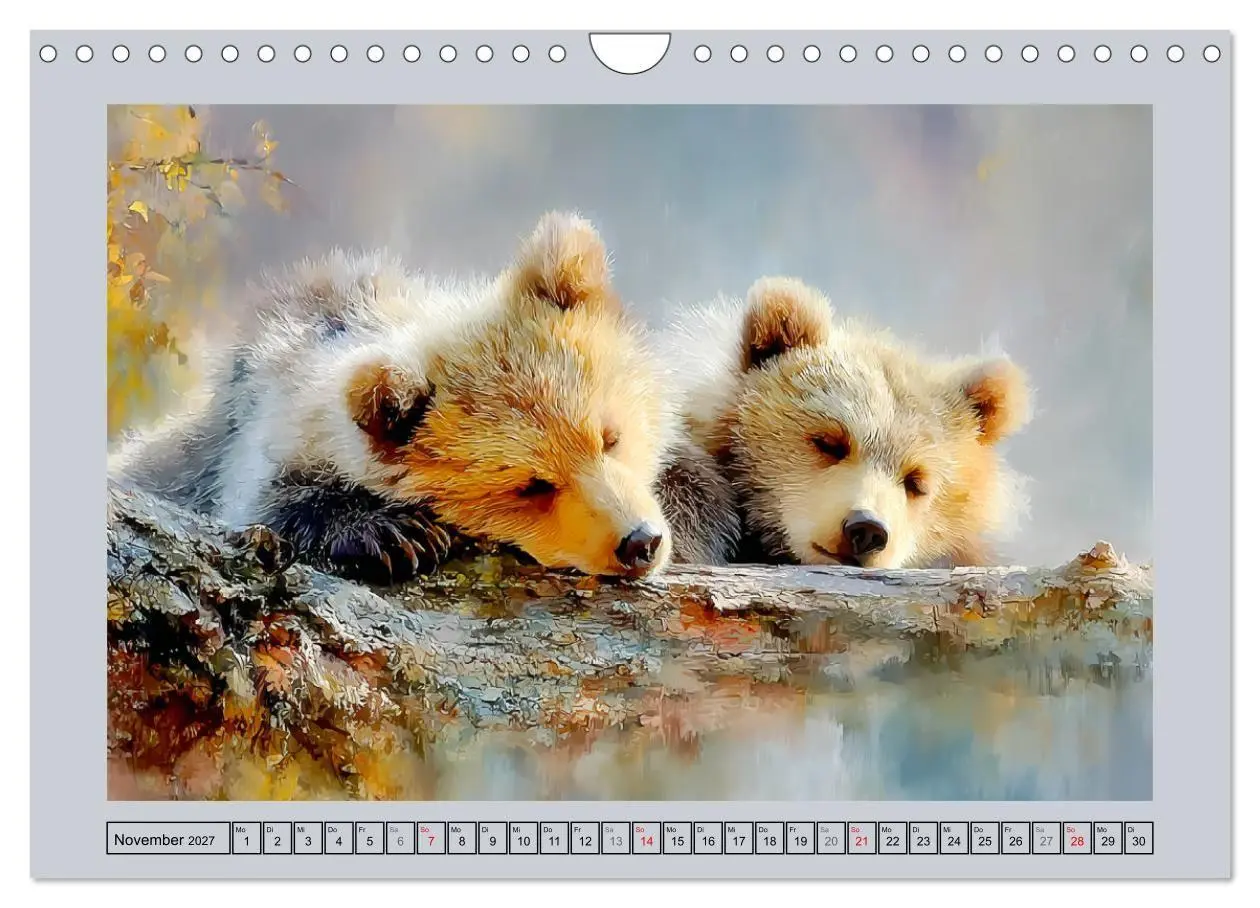 Bild: 9783516804584 | Braunbären. Teddy-Familie im Einklang mit der Natur (Wandkalender...