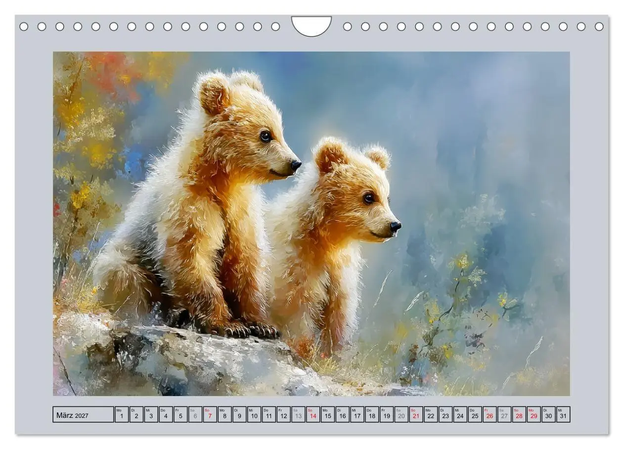 Bild: 9783516804584 | Braunbären. Teddy-Familie im Einklang mit der Natur (Wandkalender...