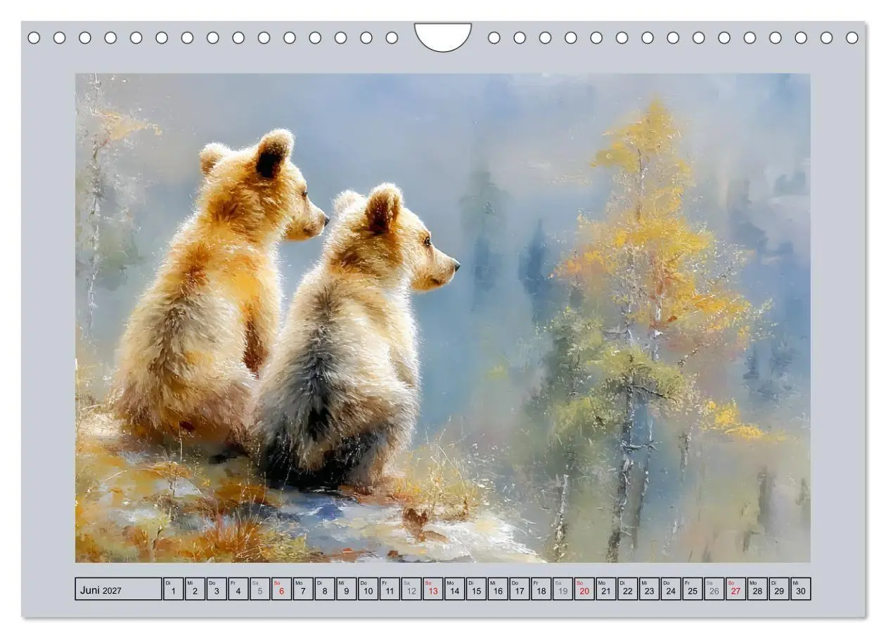 Bild: 9783516804584 | Braunbären. Teddy-Familie im Einklang mit der Natur (Wandkalender...