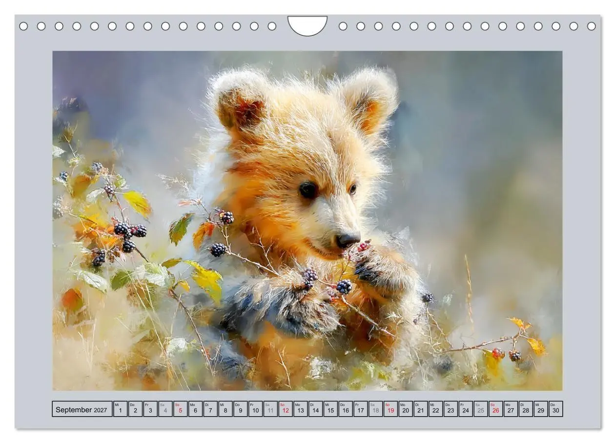 Bild: 9783516804584 | Braunbären. Teddy-Familie im Einklang mit der Natur (Wandkalender...