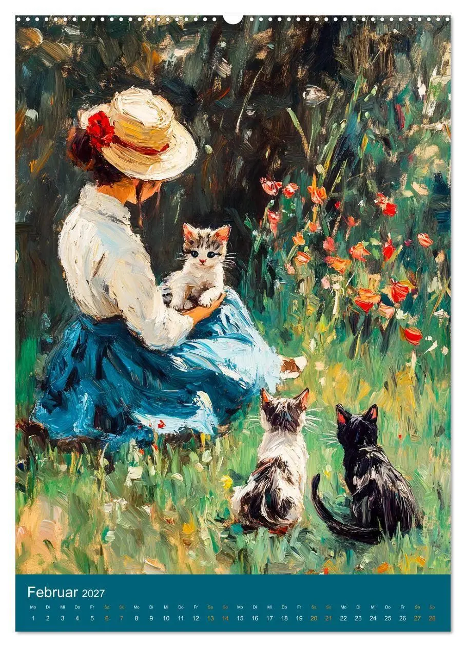 Bild: 9783569064584 | Katzen und Kunst - Samtige Herrscher der impressionistischen Gärten...