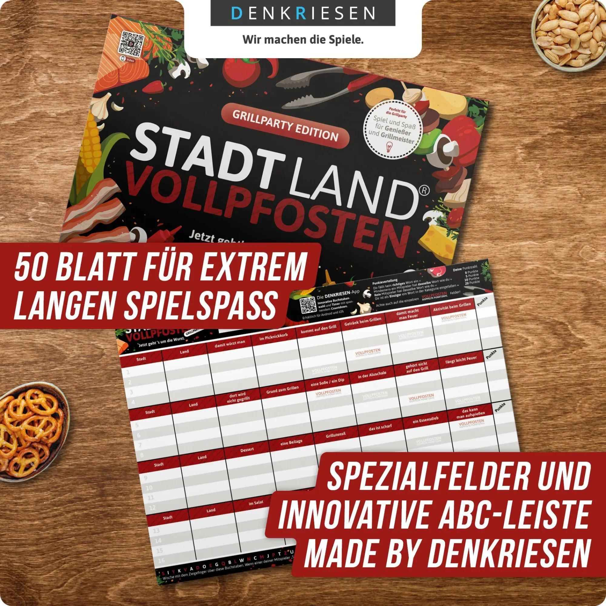 Bild: 4260528094684 | DENKRIESEN - STADT LAND VOLLPFOSTEN® - GRILLPARTY EDITION - "Jetzt...