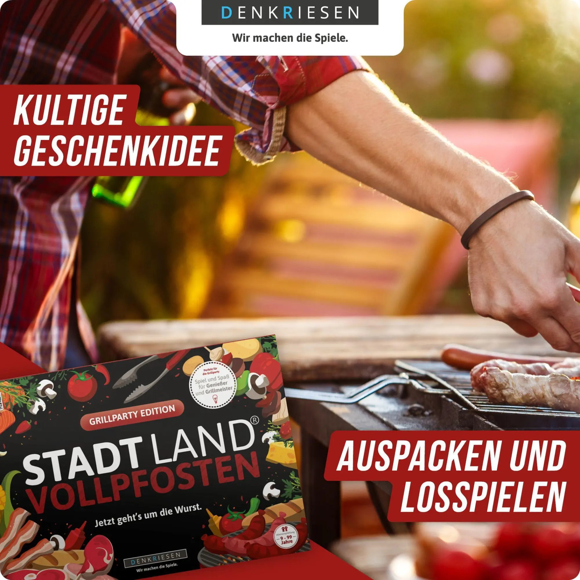 Bild: 4260528094684 | DENKRIESEN - STADT LAND VOLLPFOSTEN® - GRILLPARTY EDITION - "Jetzt...