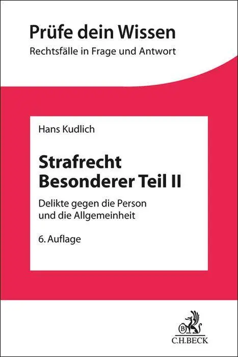 Cover: 9783406834684 | Strafrecht Besonderer Teil II | Hans Kudlich | Taschenbuch | XIII