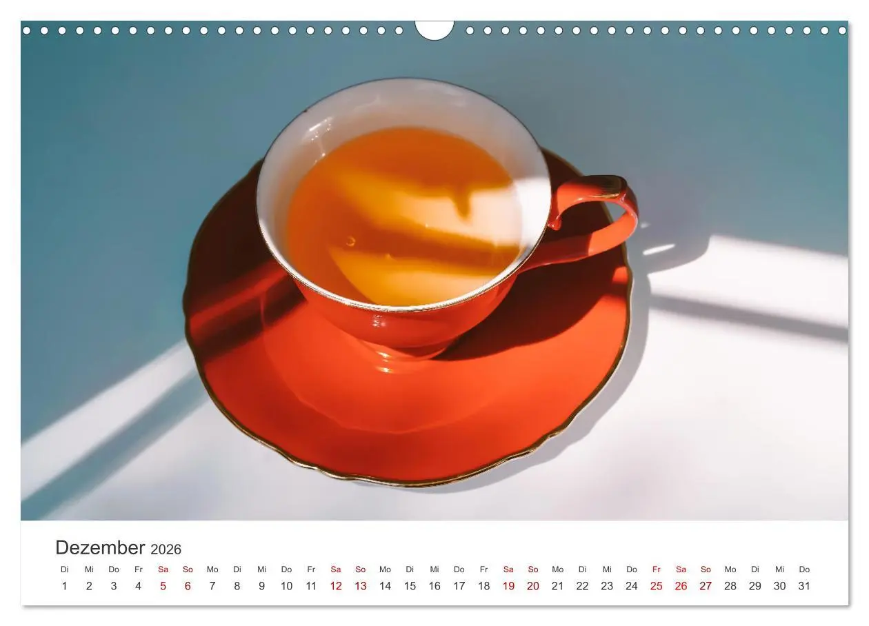 Bild: 9783457564684 | It's Tea Time (Wandkalender 2026 DIN A3 quer), CALVENDO Monatskalender