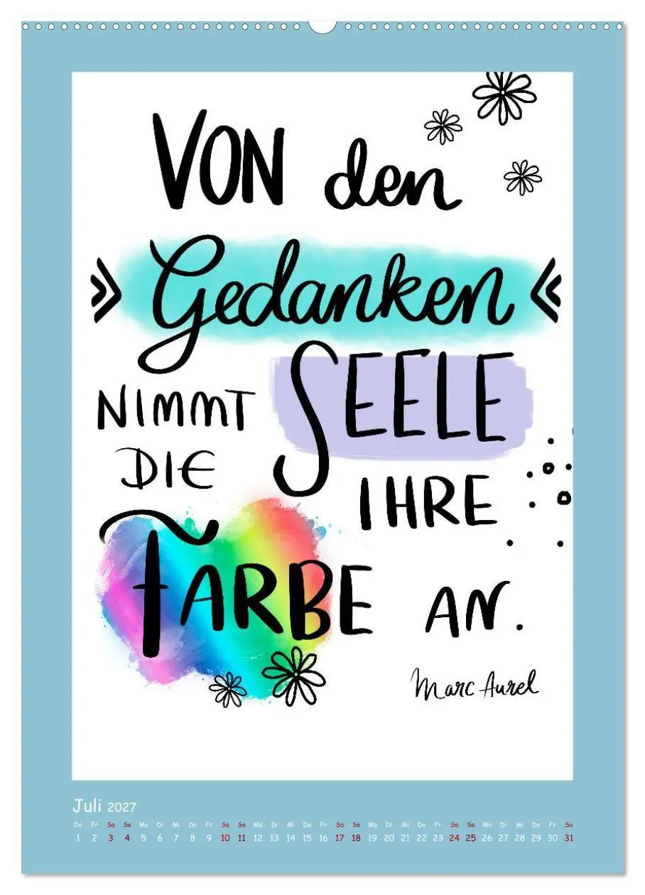 Bild: 9783569124684 | Nachgedacht-Sprüche und Zitate (hochwertiger Premium Wandkalender...