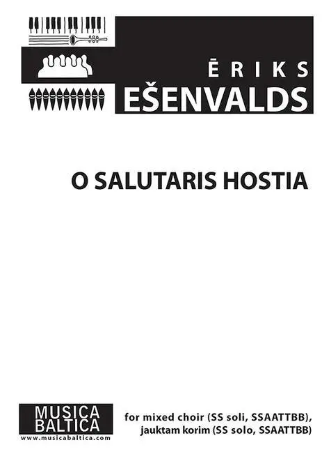 Cover: 9790706644684 | O Salutaris Hostia | ERIKS ESENVALDS | Taschenbuch | Music Baltica
