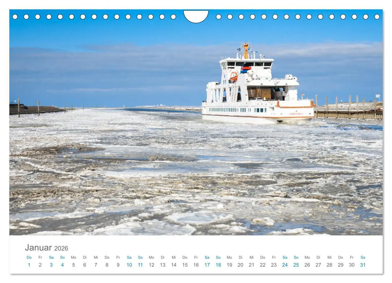 Bild: 9783457314784 | Norderney Sehnsuchtskalender (Wandkalender 2026 DIN A4 quer),...