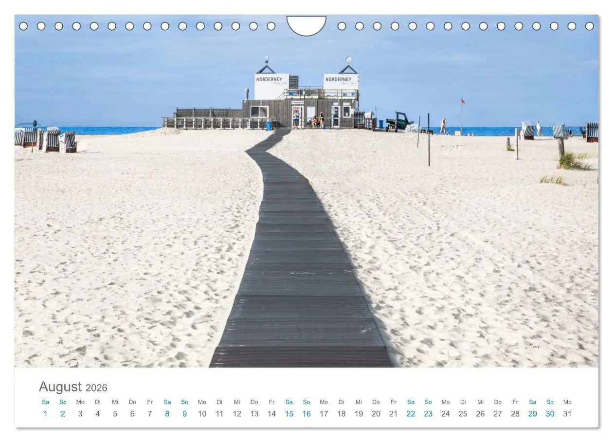 Bild: 9783457314784 | Norderney Sehnsuchtskalender (Wandkalender 2026 DIN A4 quer),...