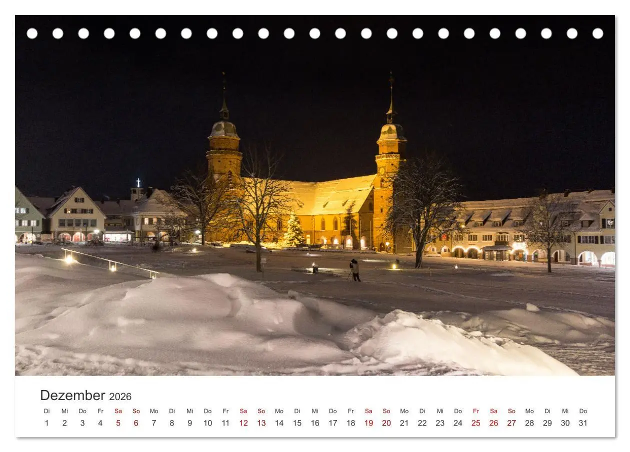 Bild: 9783457624784 | Freudenstadt 2026 (Tischkalender 2026 DIN A5 quer), CALVENDO...