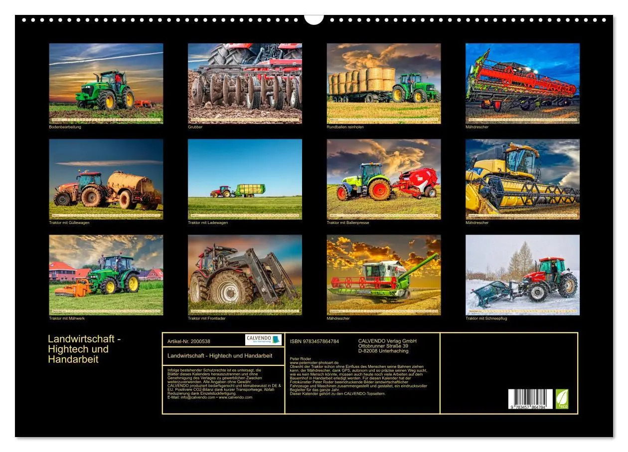 Bild: 9783457864784 | Landwirtschaft - Hightech und Handarbeit (Wandkalender 2026 DIN A2...