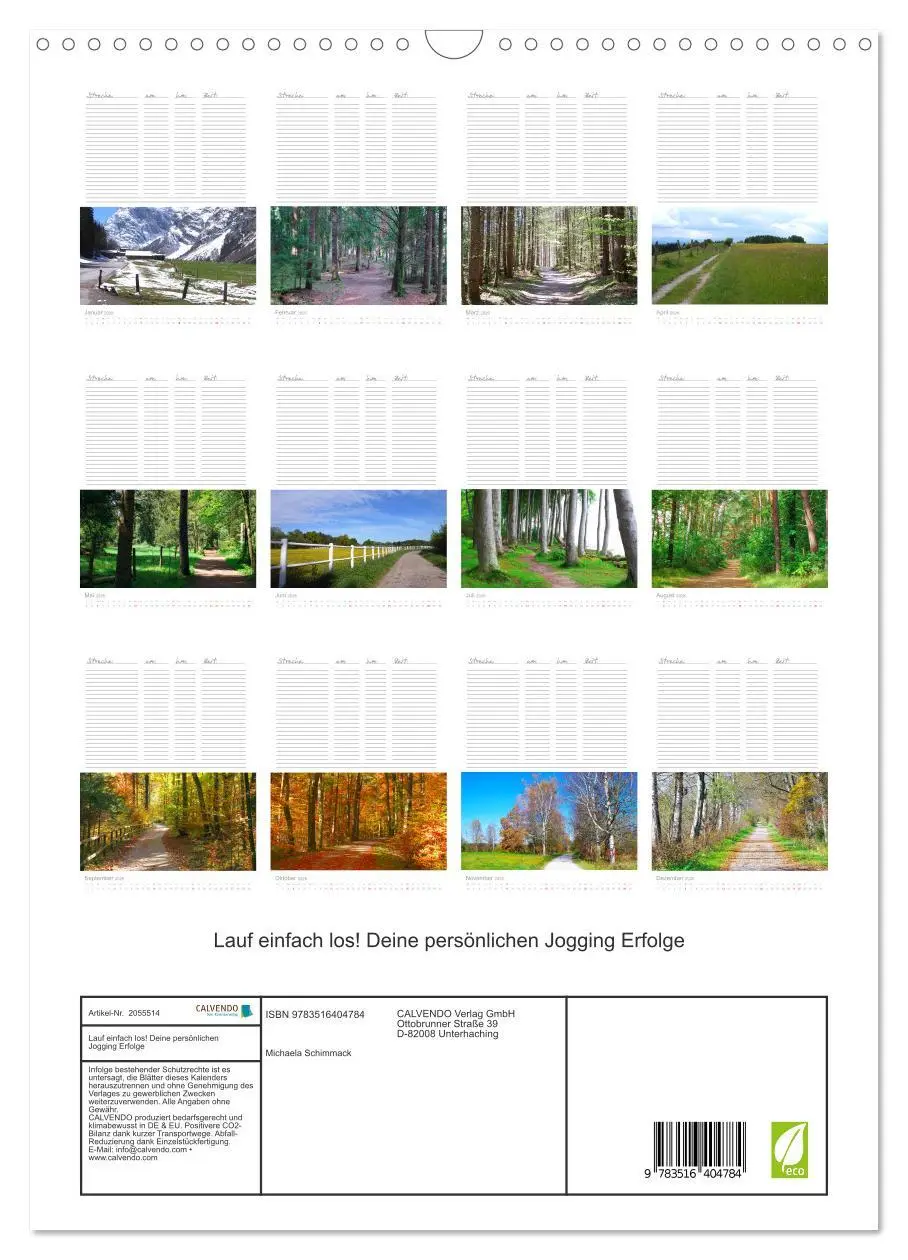 Bild: 9783516404784 | Lauf einfach los! Deine persönlichen Jogging Erfolge (Wandkalender...