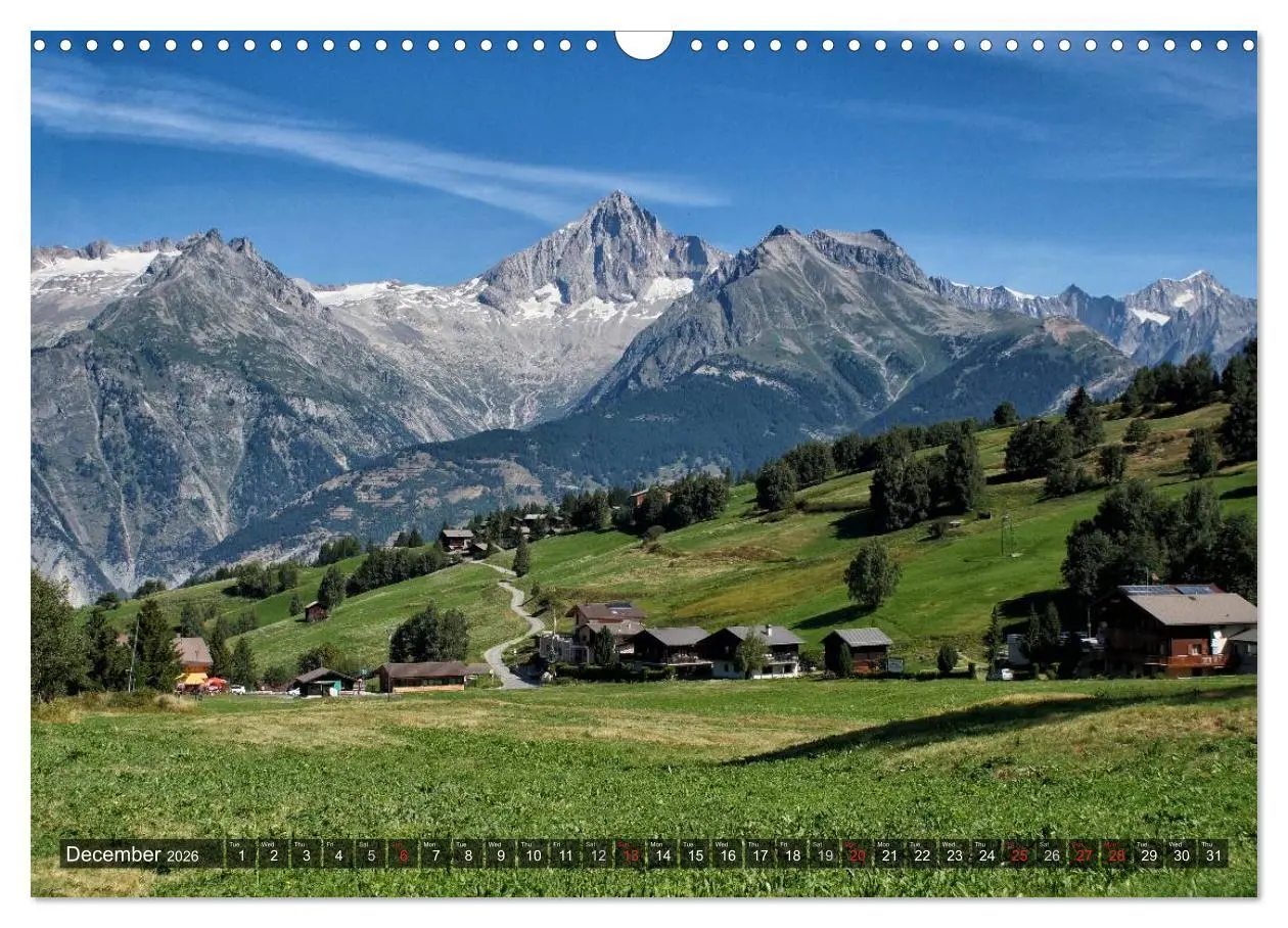 Bild: 9783516574784 | Valais Swiss Beauty (Wall Calendar 2026 DIN A3 landscape), CALVENDO...