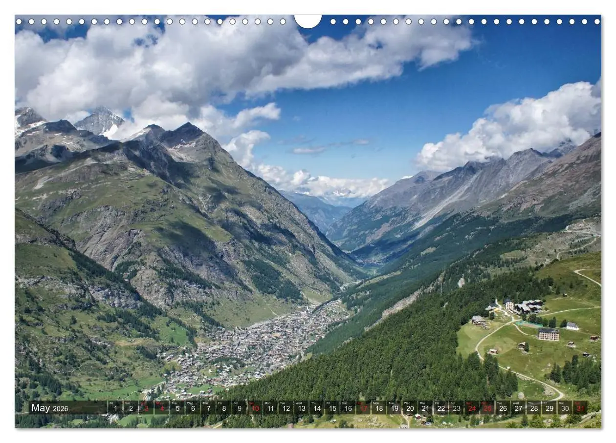Bild: 9783516574784 | Valais Swiss Beauty (Wall Calendar 2026 DIN A3 landscape), CALVENDO...
