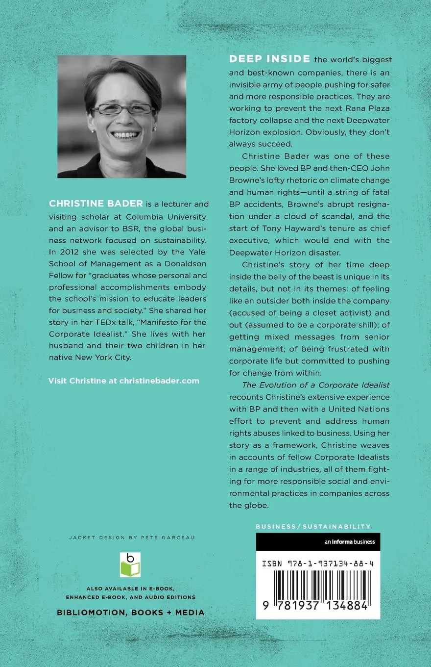 Rückseite: 9781937134884 | Evolution of a Corporate Idealist | When Girl Meets Oil | Bader | Buch
