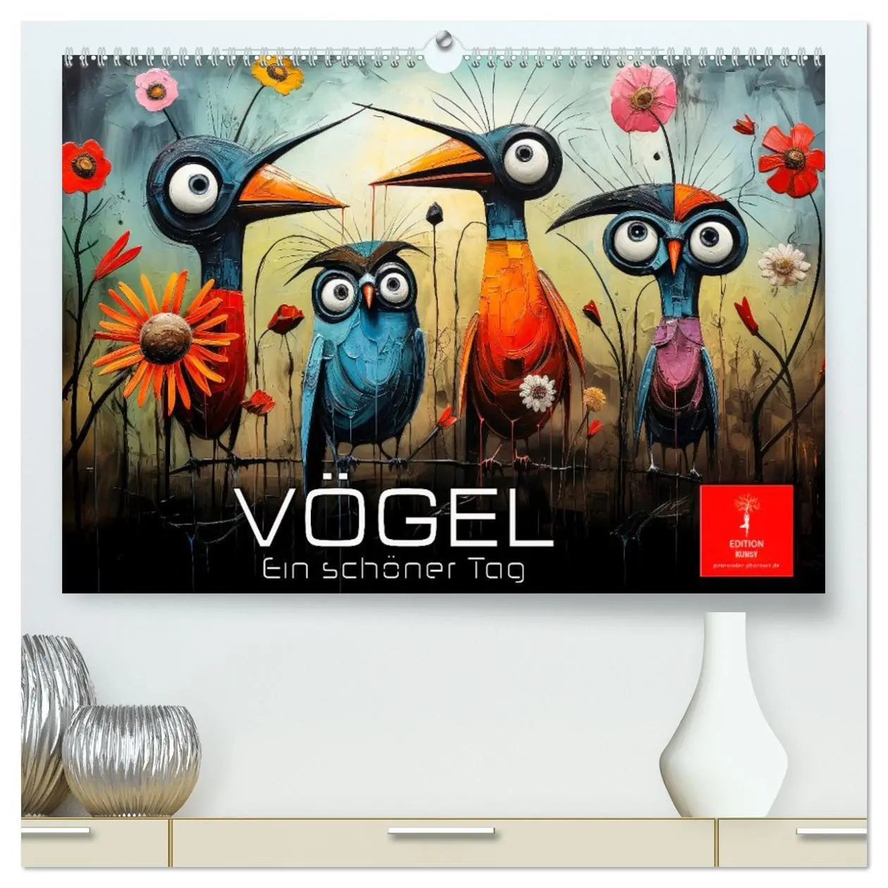 Cover: 9783457474884 | Vögel - ein schöner Tag (hochwertiger Premium Wandkalender 2026 DIN...