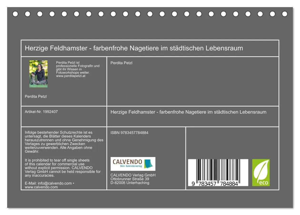 Bild: 9783457784884 | Herzige Feldhamster - farbenfrohe Nagetiere im städtischen...