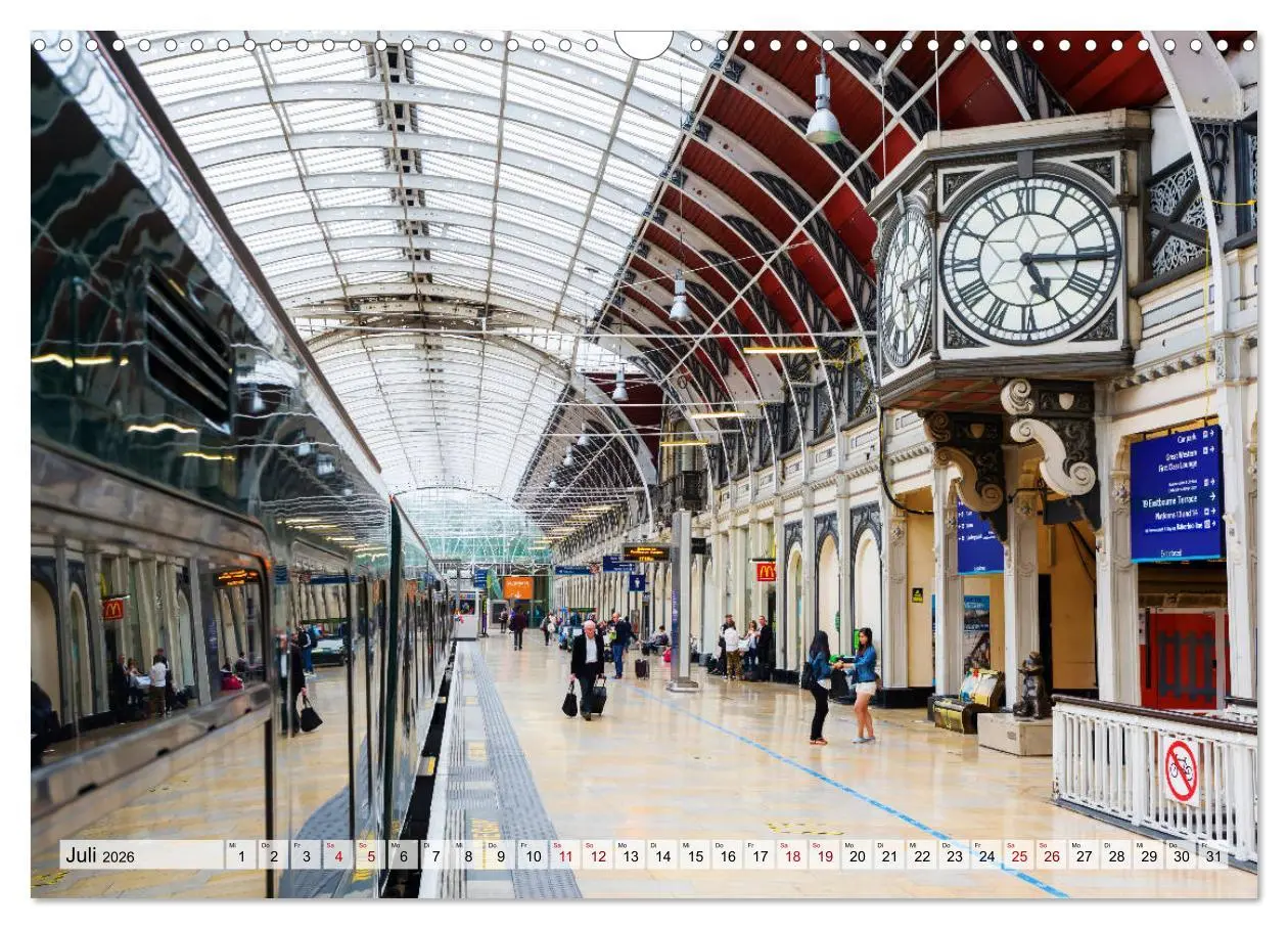 Bild: 9783457854884 | Bahnhöfe in Europa (Wandkalender 2026 DIN A3 quer), CALVENDO...