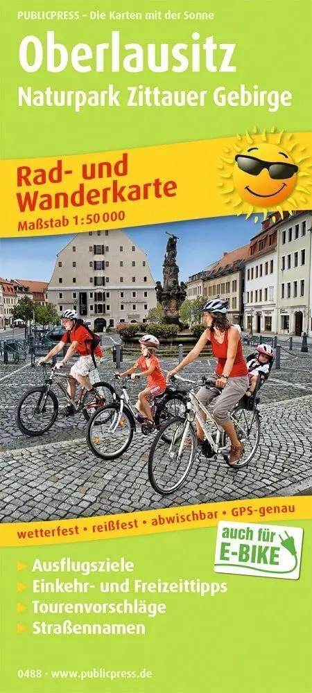 Cover: 9783747304884 | Publicpress Rad- und Wanderkarte Oberlausitz, Naturpark Zittauer...
