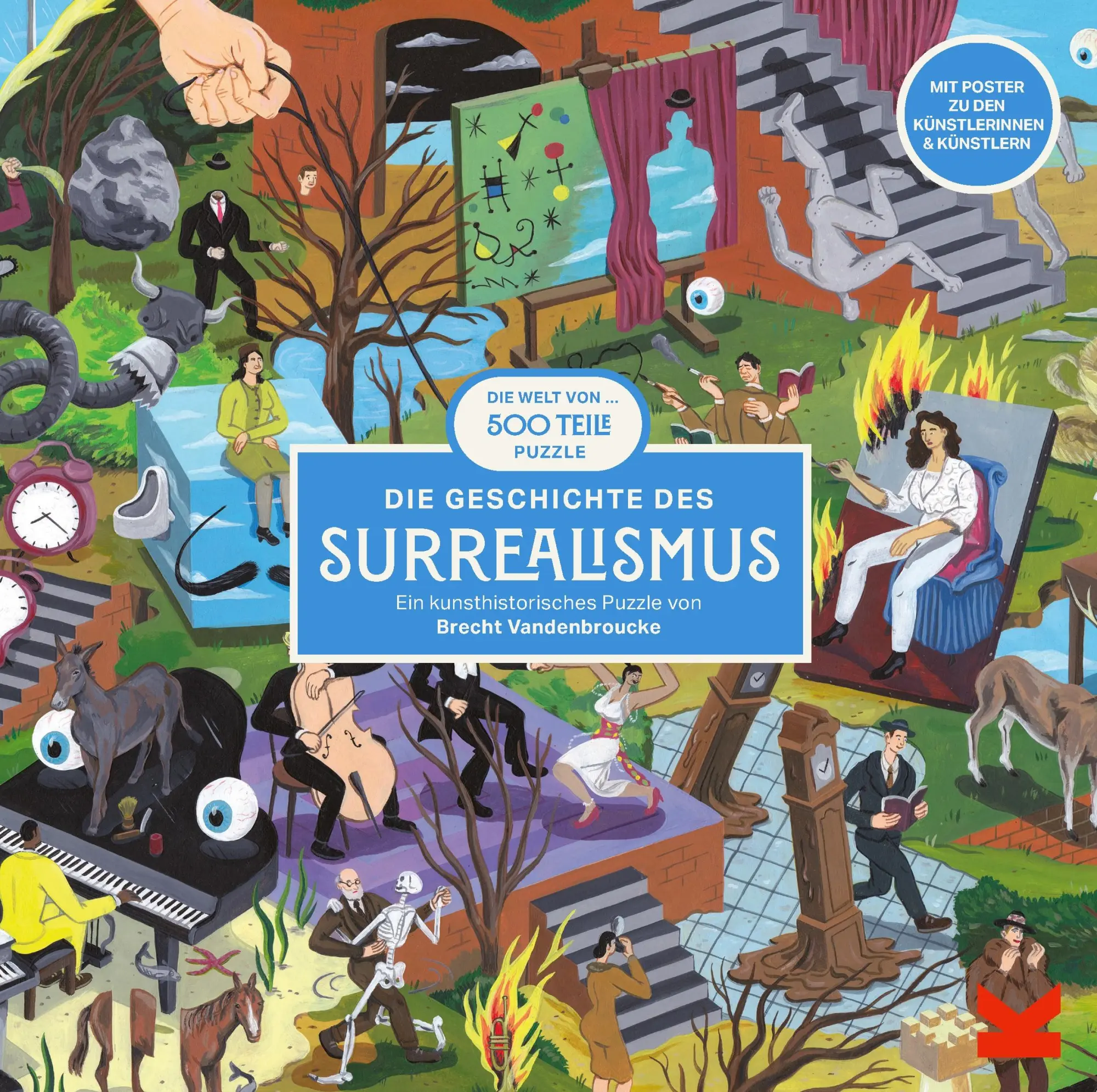 Cover: 9783962444884 | Die Geschichte des Surrealismus | Ein 500-Teile-Puzzle | Vandenbroucke