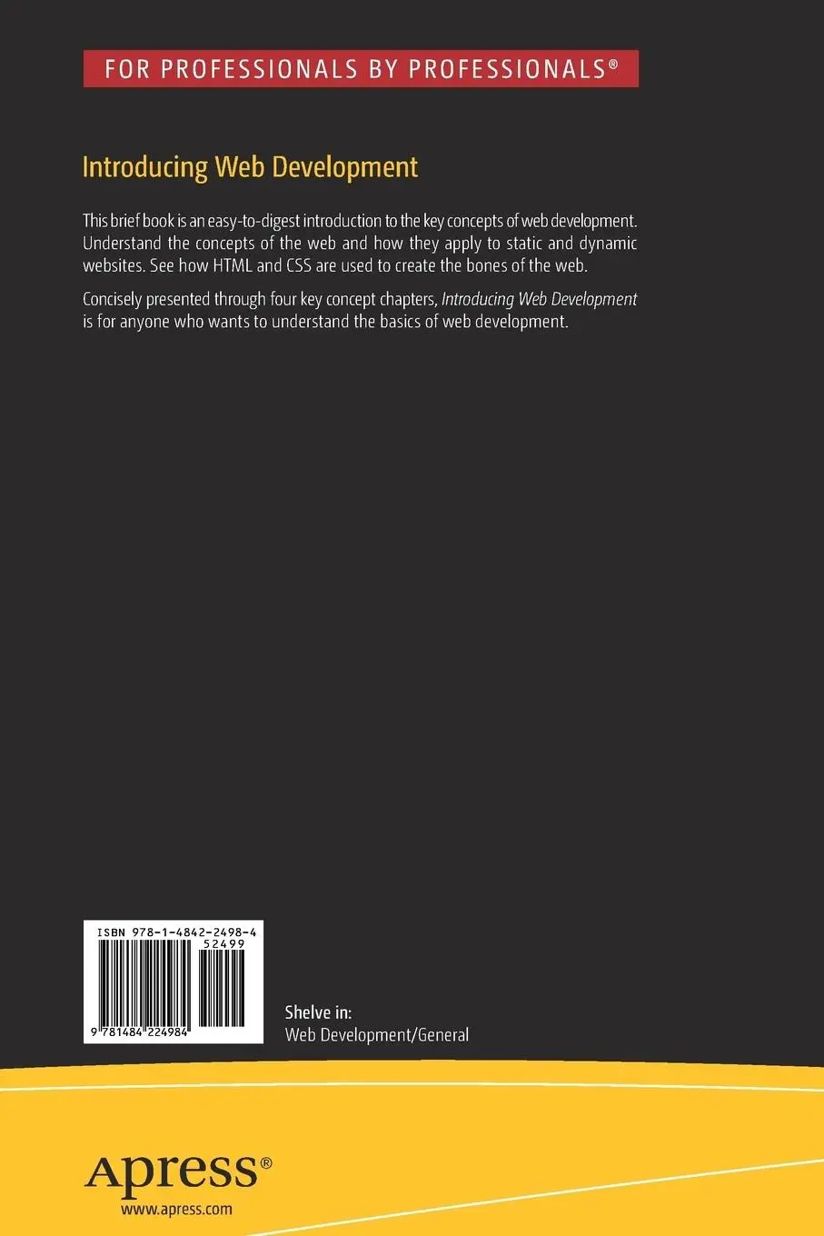 Rückseite: 9781484224984 | Introducing Web Development | Jörg Krause | Taschenbuch | xiii | 2016