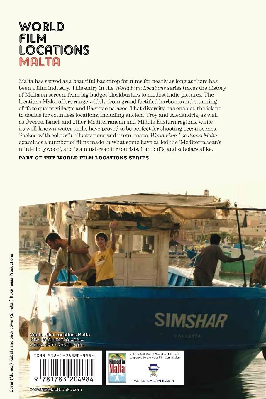 Rückseite: 9781783204984 | World Film Locations | Malta | Jean Pierre Borg (u. a.) | Taschenbuch