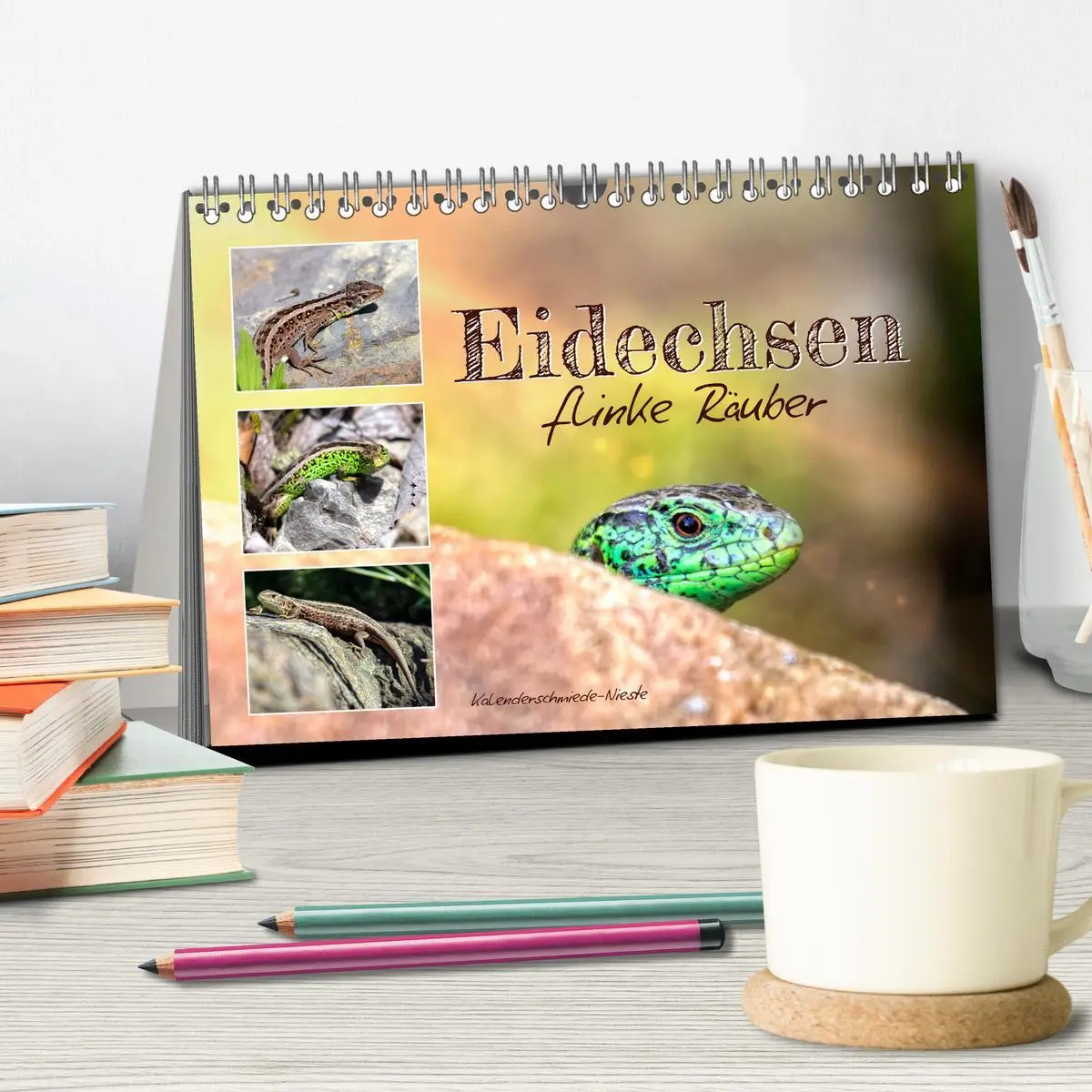 Bild: 9783457604984 | Eidechsen, flinke Räuber (Tischkalender 2026 DIN A5 quer), CALVENDO...