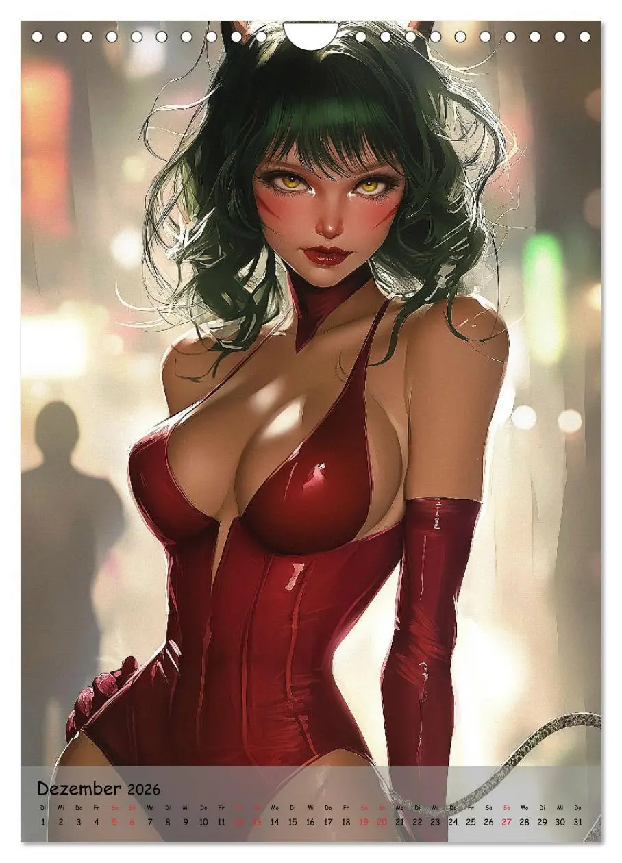 Bild: 9783516244984 | Die Manga Girls (Wandkalender 2026 DIN A4 hoch), CALVENDO...