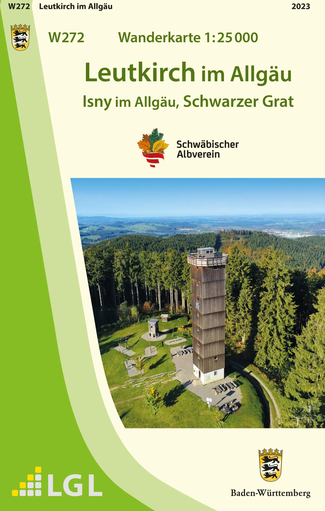 Cover: 9783863984984 | W272 Wanderkarte 1:25 000 Leutkirch im Allgäu | Lgl | (Land-)Karte