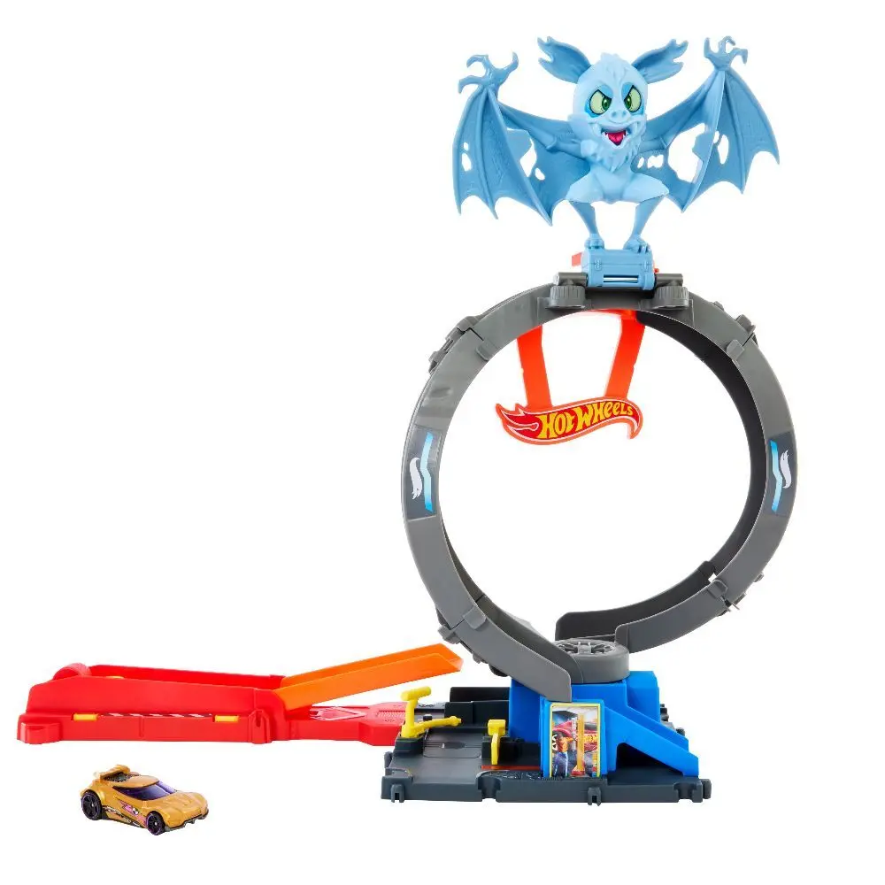 Bild: 194735195084 | Hot Wheels City Nemesis Bat vs Tire Shop | Fensterkarton | HTN78
