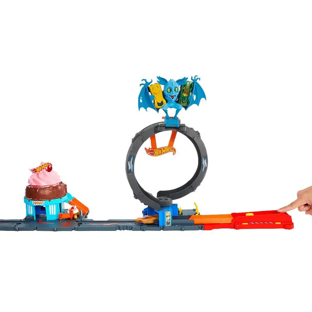 Bild: 194735195084 | Hot Wheels City Nemesis Bat vs Tire Shop | Fensterkarton | HTN78