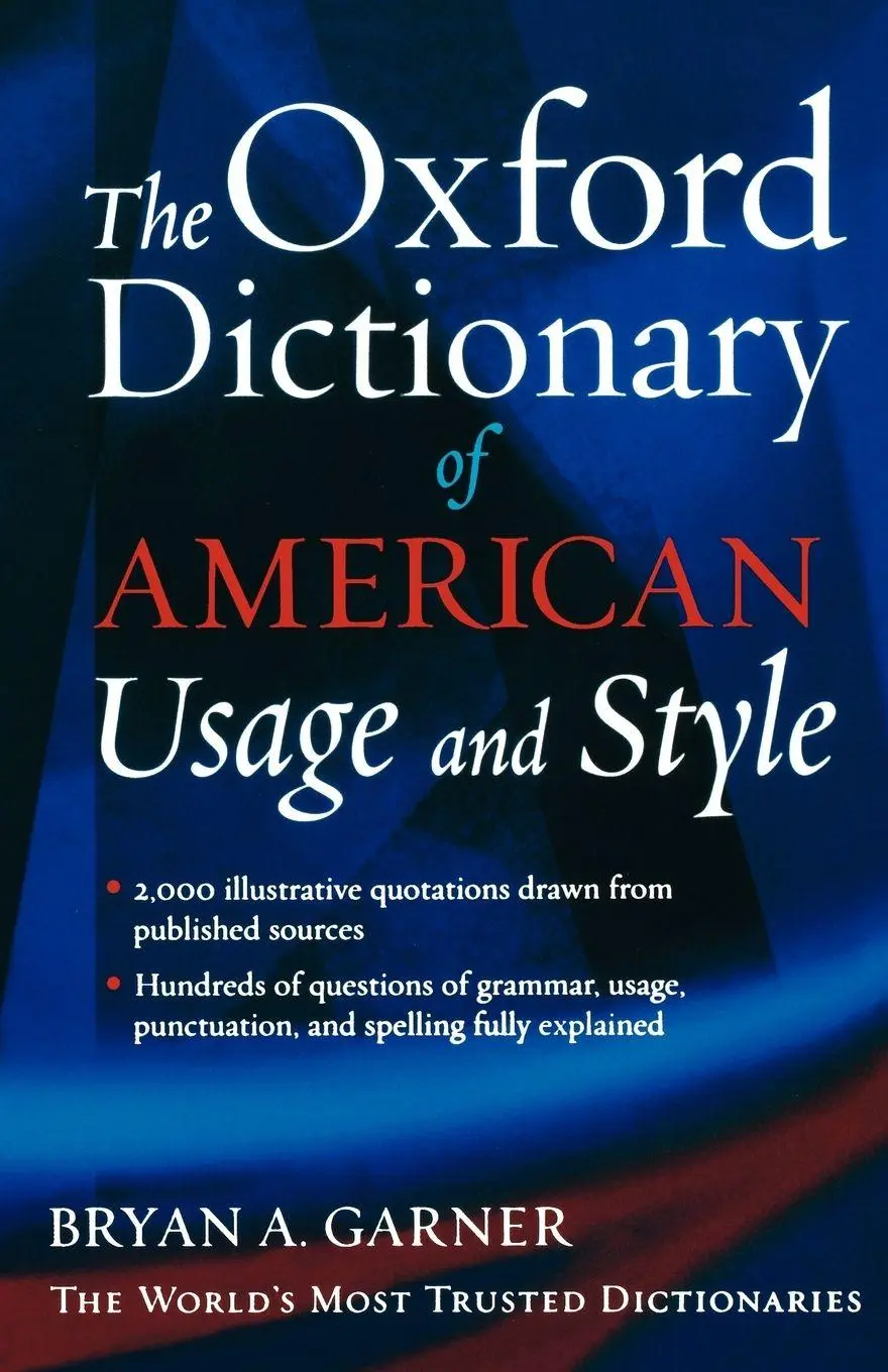 Cover: 9780195135084 | The Oxford Dictionary of American Usage and Style | Bryan A. Garner