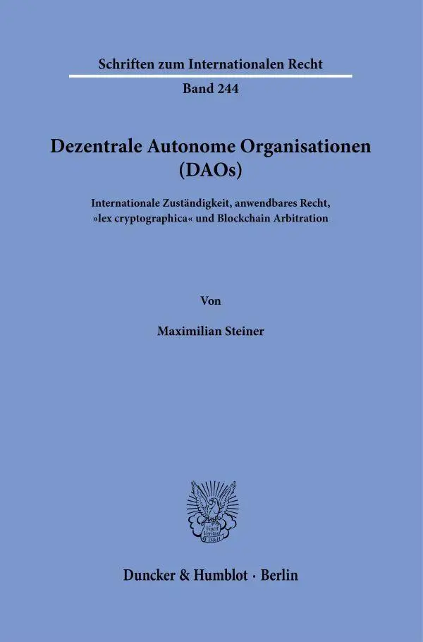Dezentrale Autonome Organisationen (DAOs)