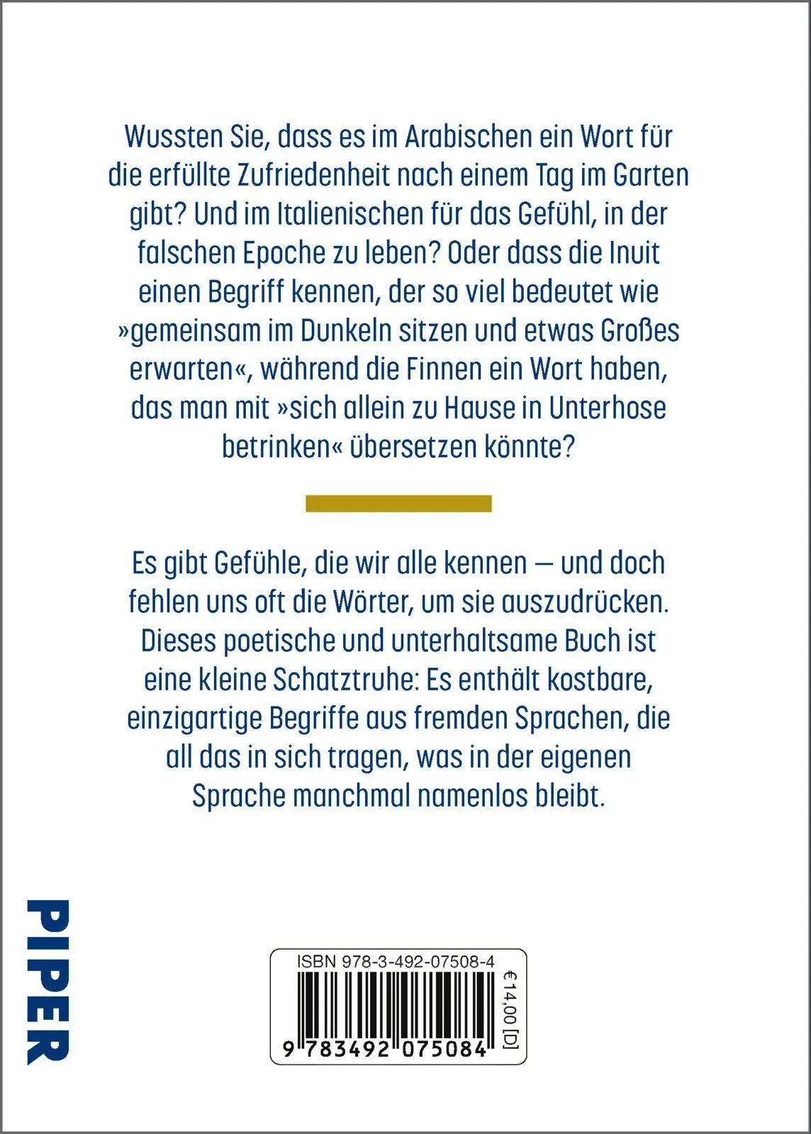 Rückseite: 9783492075084 | Die kostbarsten Wörter der Welt | Iacopo Melio | Buch | 240 S. | 2026