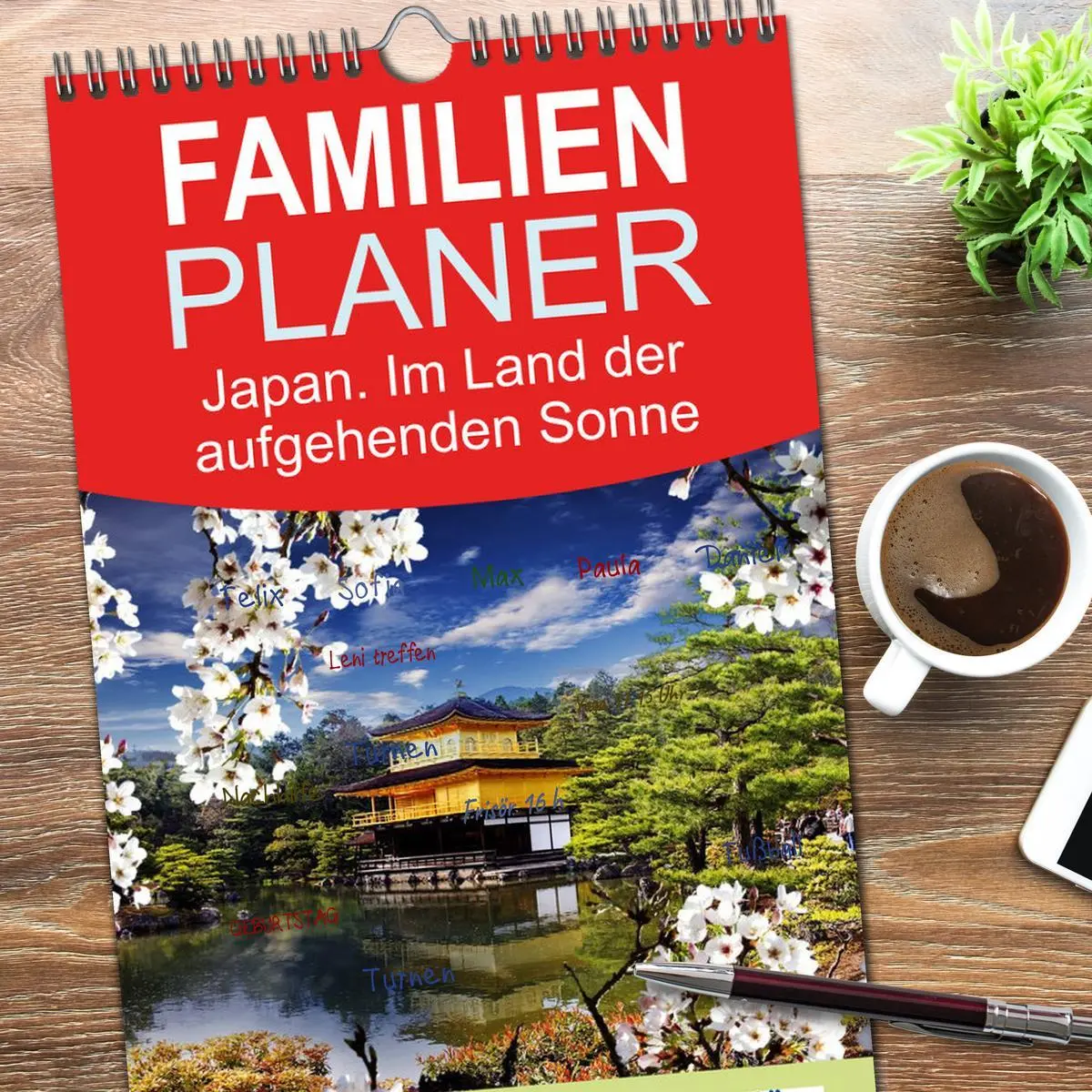 Bild: 9783516515084 | Familienplaner 2026 - Japan. Im Land der aufgehenden Sonne mit 5...