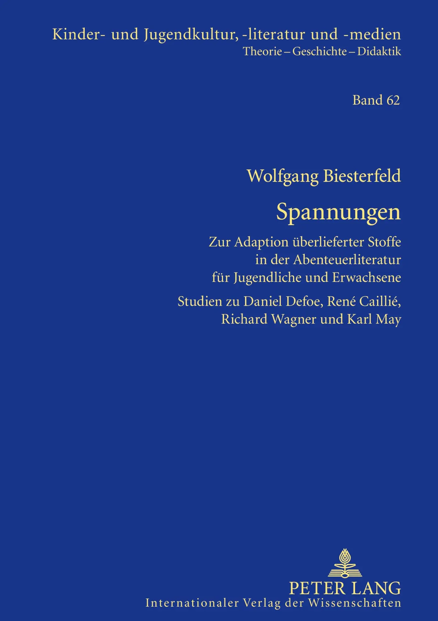 Cover: 9783631595084 | Spannungen | Wolfgang Biesterfeld | Buch | HC gerader Rücken kaschiert