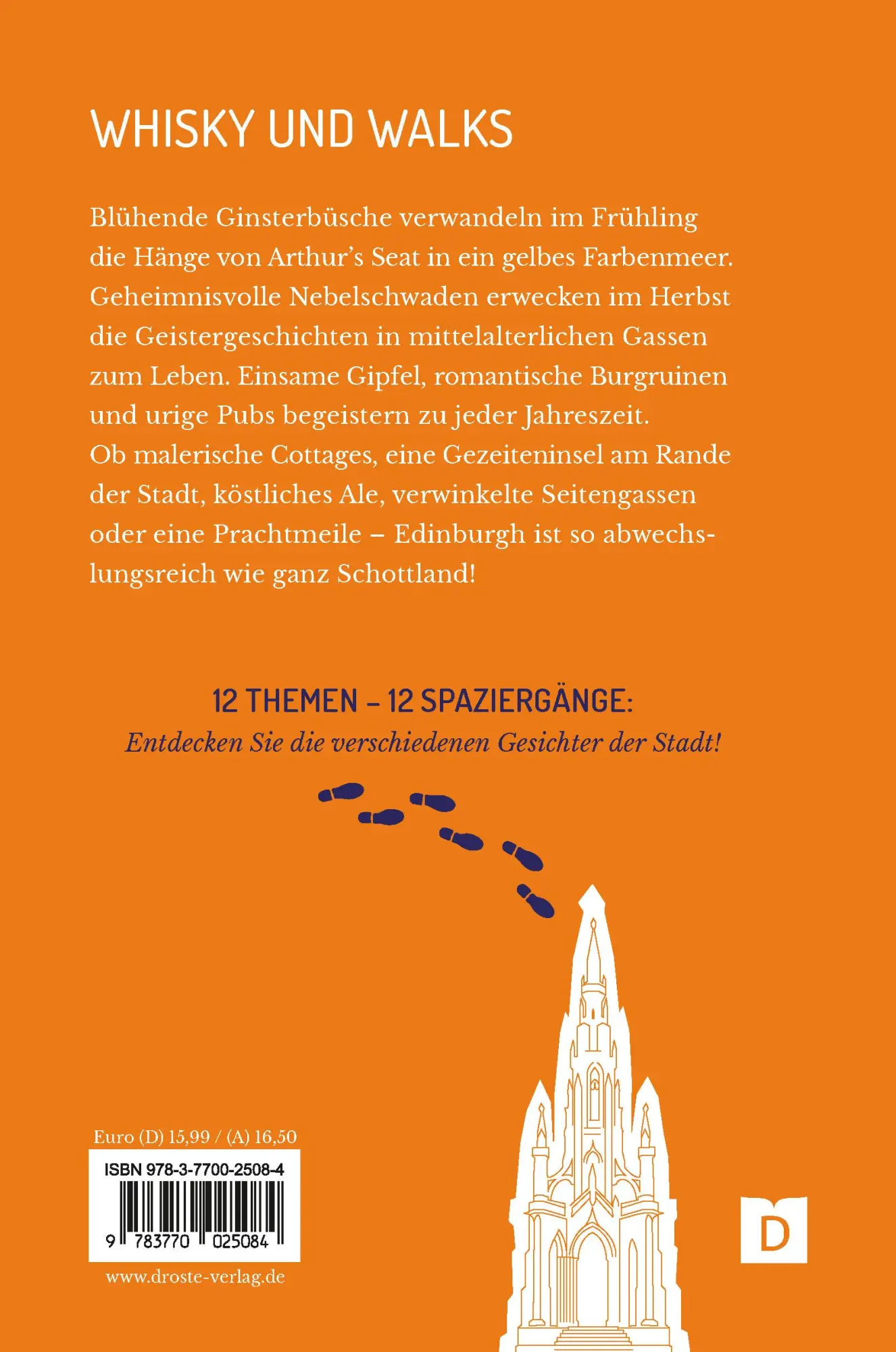 Rückseite: 9783770025084 | Zu Fuß durch Edinburgh | 12 Spaziergänge | Nicola de Paoli | Buch