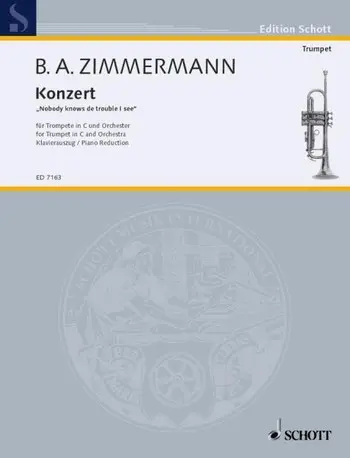 Cover: 9790001075084 | Trumpet Concerto | Nobody knows de trouble I see | Zimmermann | 1983