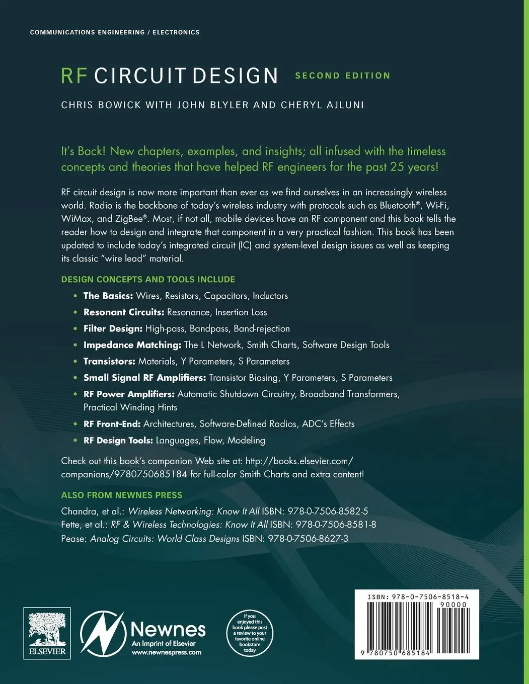 Rückseite: 9780750685184 | RF Circuit Design | Christopher Bowick | Taschenbuch | Englisch | 2007