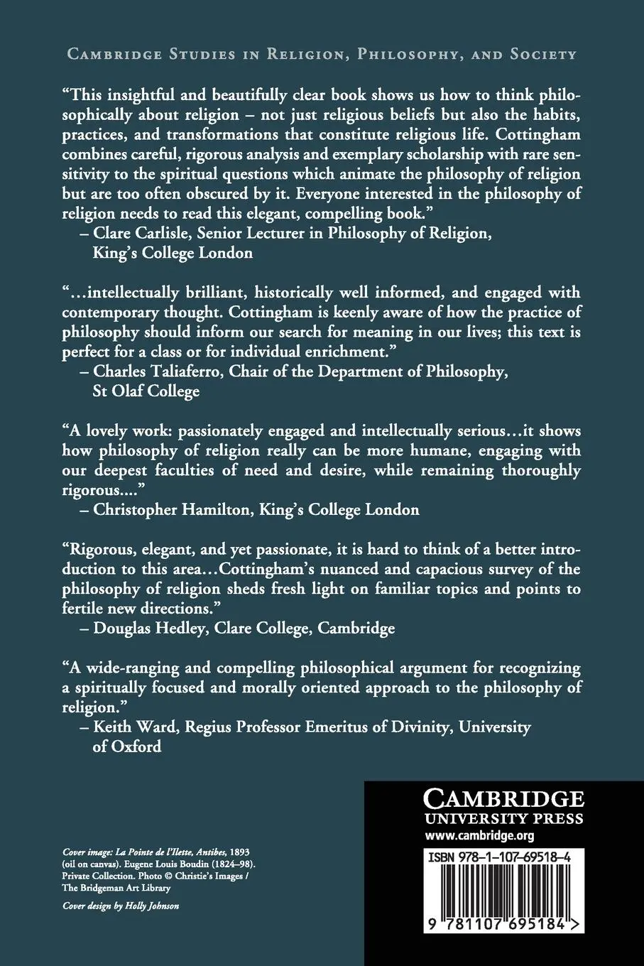 Rückseite: 9781107695184 | Philosophy of Religion | John Cottingham | Taschenbuch | Englisch