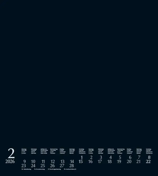 Bild: 9783731885184 | Foto-Malen-Basteln Bastelkalender schwarz 2026 | Verlag Korsch | 14 S.