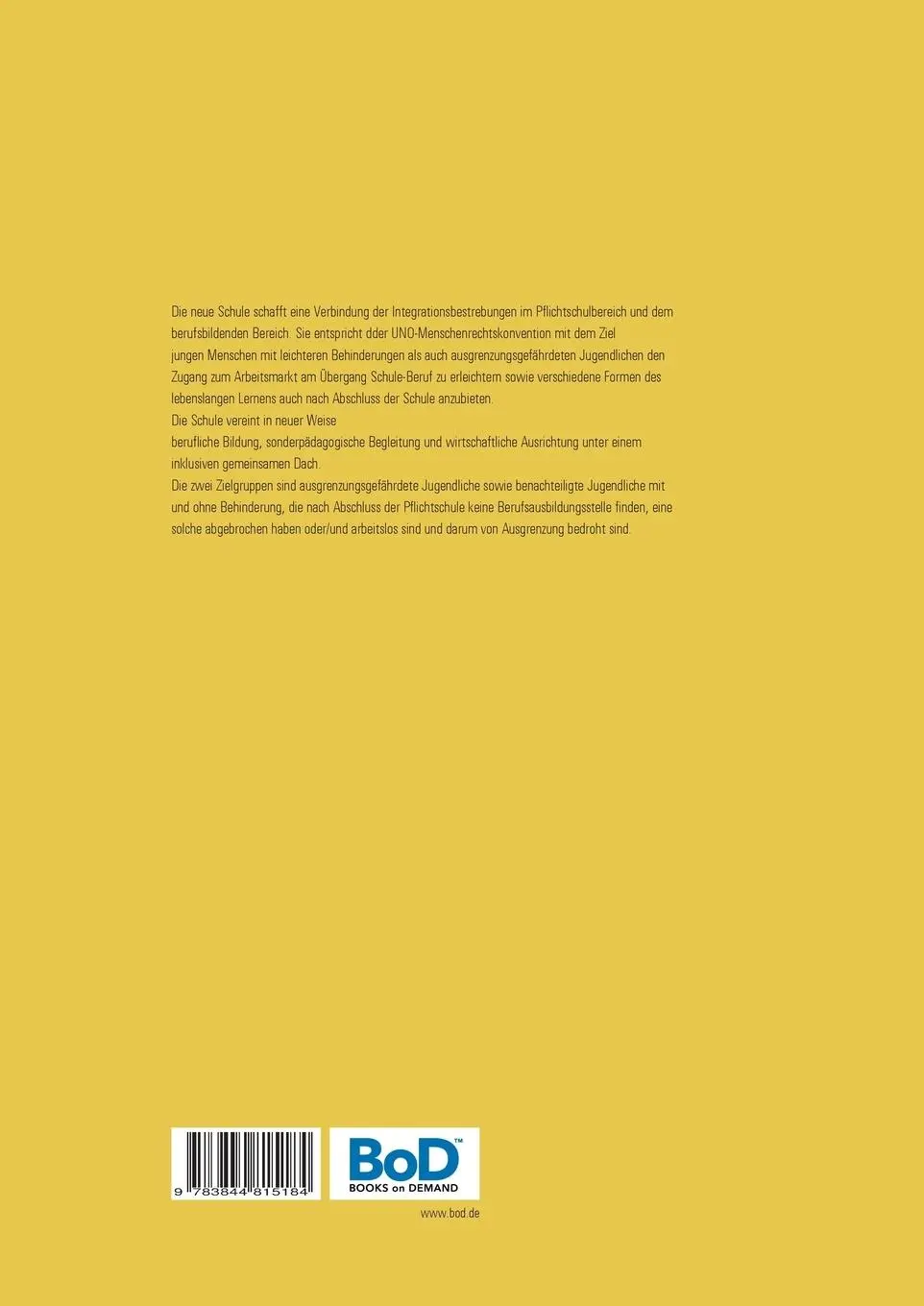 Rückseite: 9783844815184 | IFIT - eine Schule von Morgen | Monika Hoffmann (u. a.) | Taschenbuch