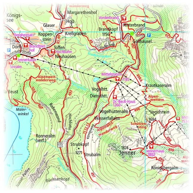 Bild: 9783961325184 | Publicpress Rad- und Wanderkarte Tennengebirge, Tennengau, Hallein,...