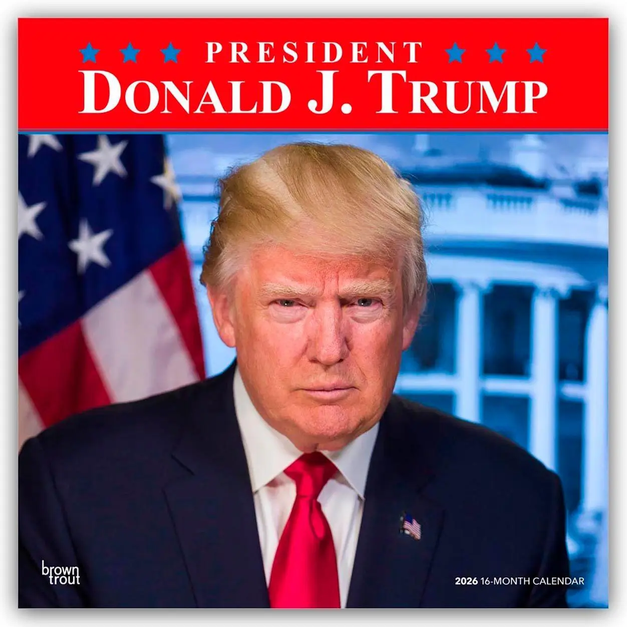 Cover: 9798330705184 | President Donald J. Trump 2026 12 X 24 Inch (Hanging) Monthly...