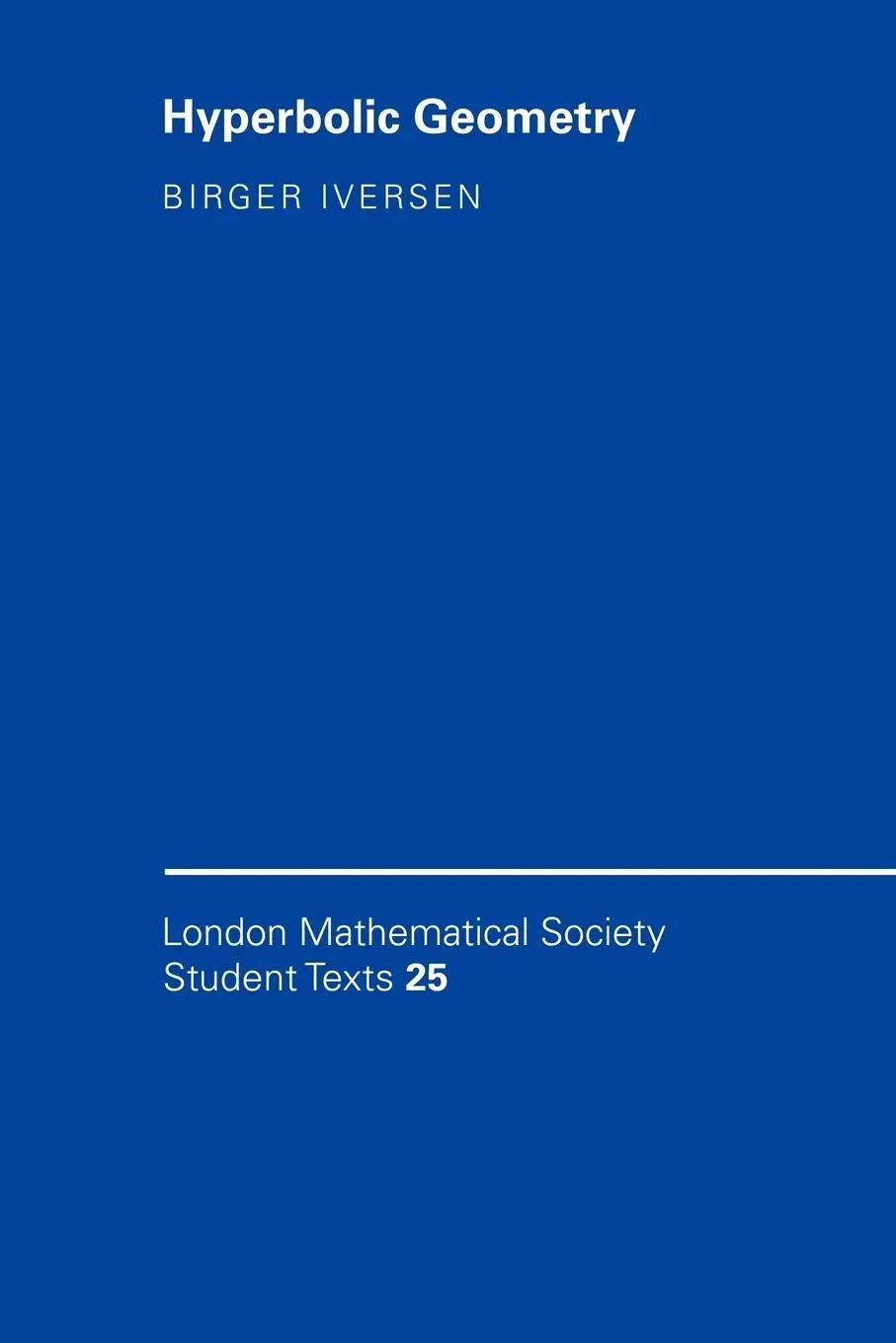 Cover: 9780521435284 | Hyperbolic Geometry | Birger Iversen | Taschenbuch | Englisch | 2008