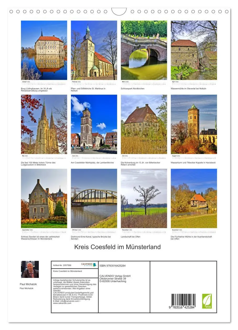 Bild: 9783516425284 | Kreis Coesfeld im Münsterland (Wandkalender 2026 DIN A3 hoch),...