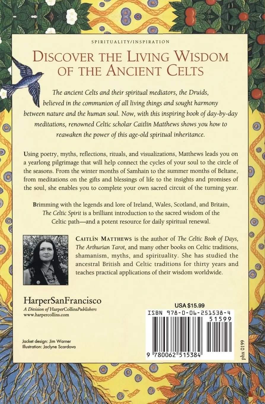 Rückseite: 9780062515384 | The Celtic Spirit | Daily Meditations for the Turning Year | Matthews